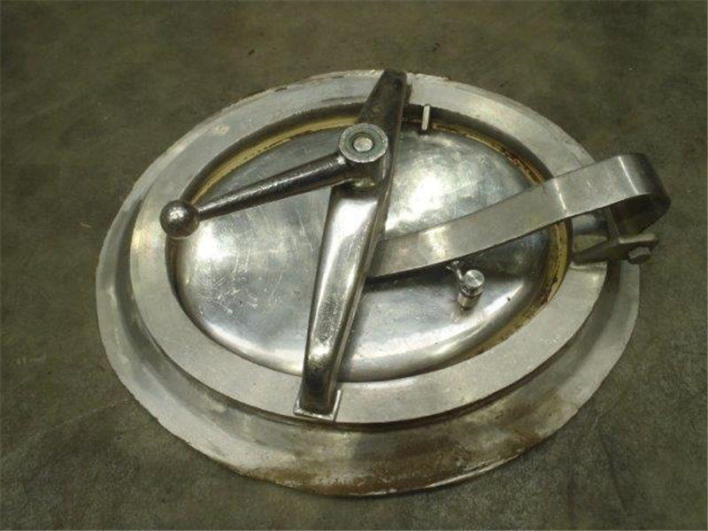 Mangatdeksel + ring inox 304, ovaal 445x355